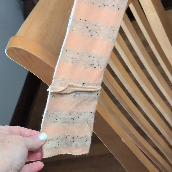 We The Free Summer Sunrise Orange Striped Long Sleeve Top - Picture 3 of 4